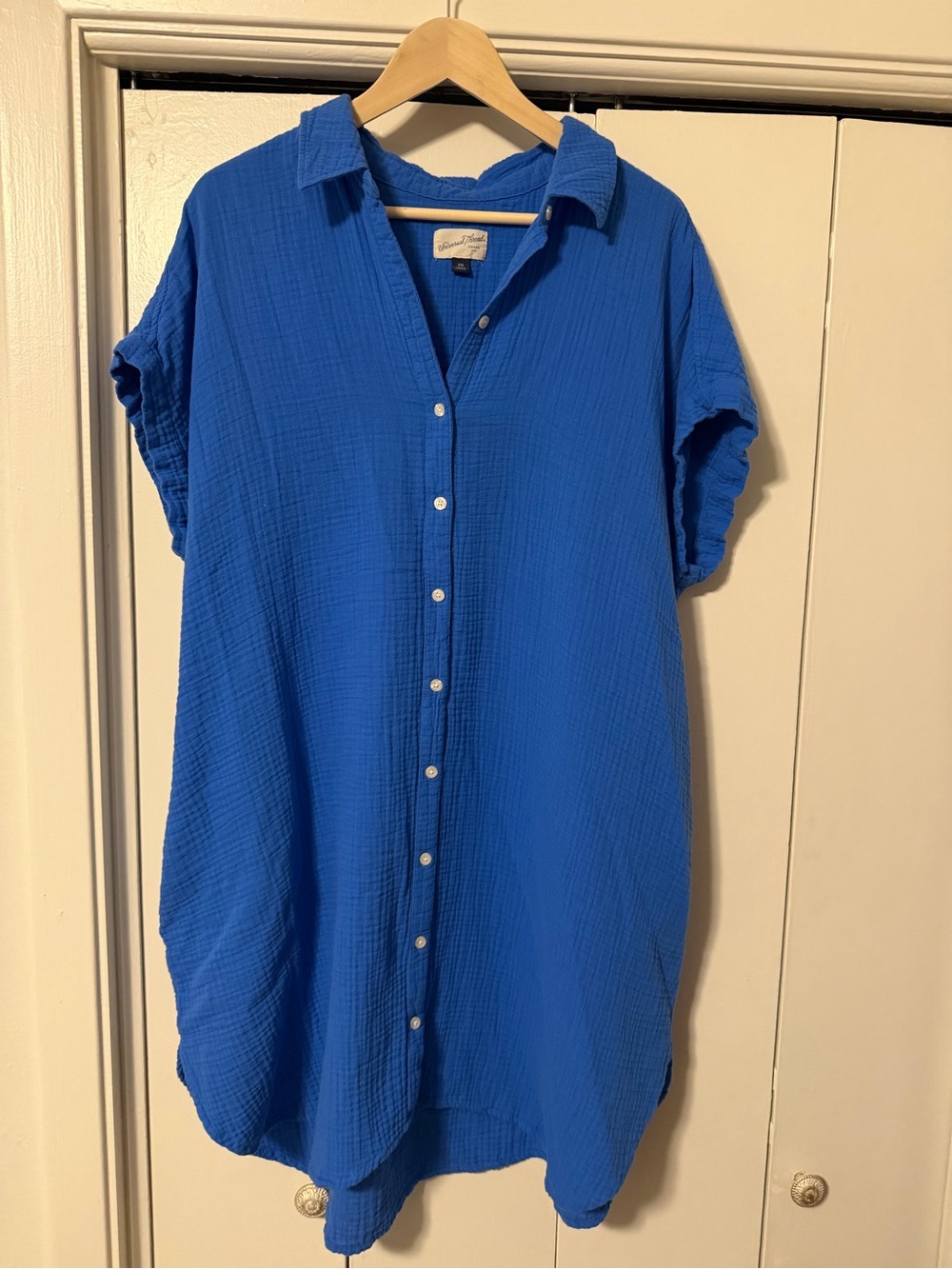 Universal Thread tunic dress in Bright Blue